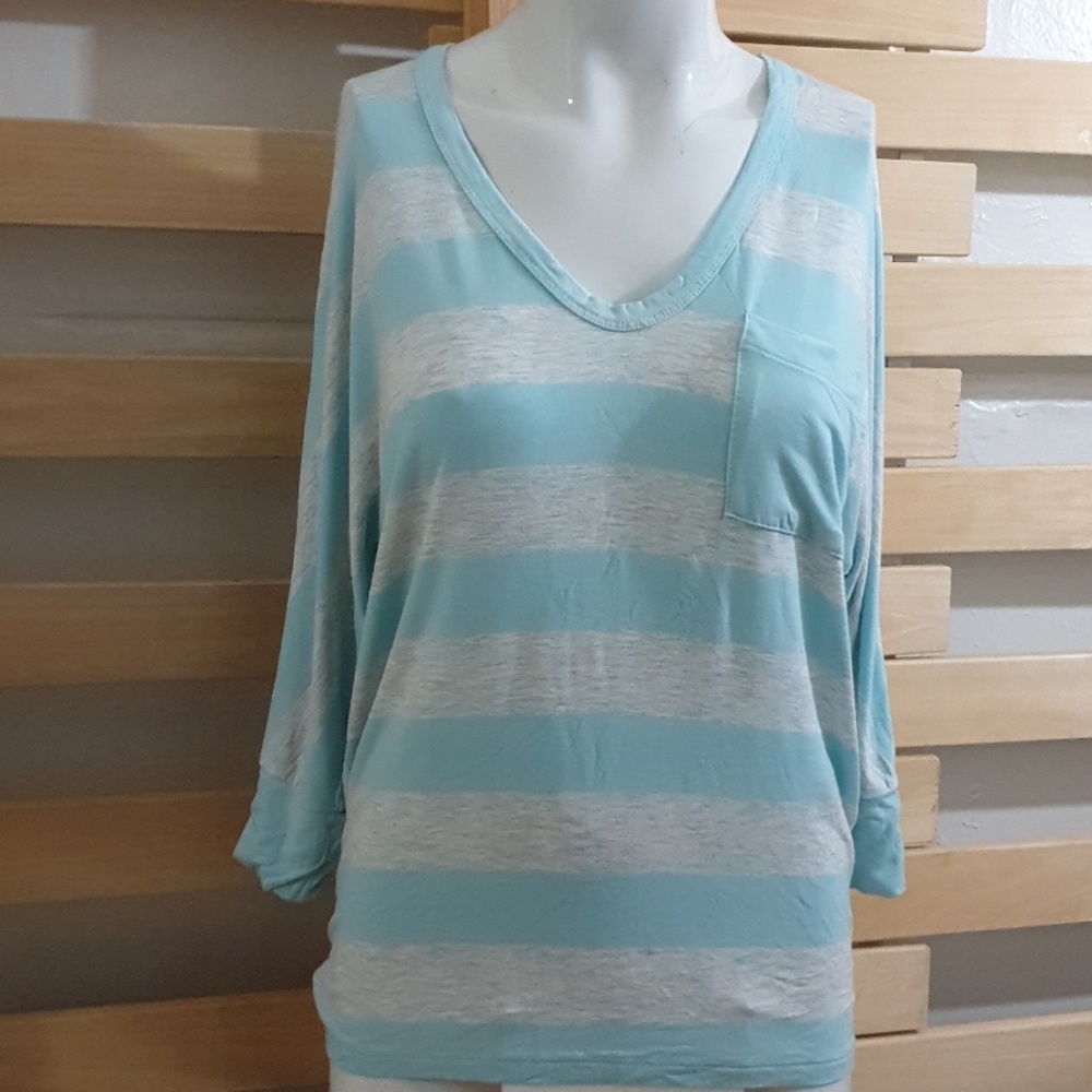 H by bordeaux Women's Blouse Blue/Grey Size XS New